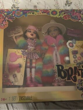 Bratz Glam Party Rainbow Fur Doll Set